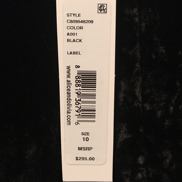 Alice + Olivia Velvet Dress, medium, NWT - Picture 4 of 8
